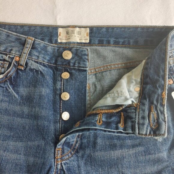 Free People We The Free NWT Medium Wash Blue Slim Fit Jeans Size 25 - Picture 7 of 11